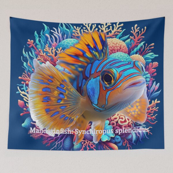 Item preview, Mandarinfish: Synchiropus splendidus  designed and sold by The Digital Compass.