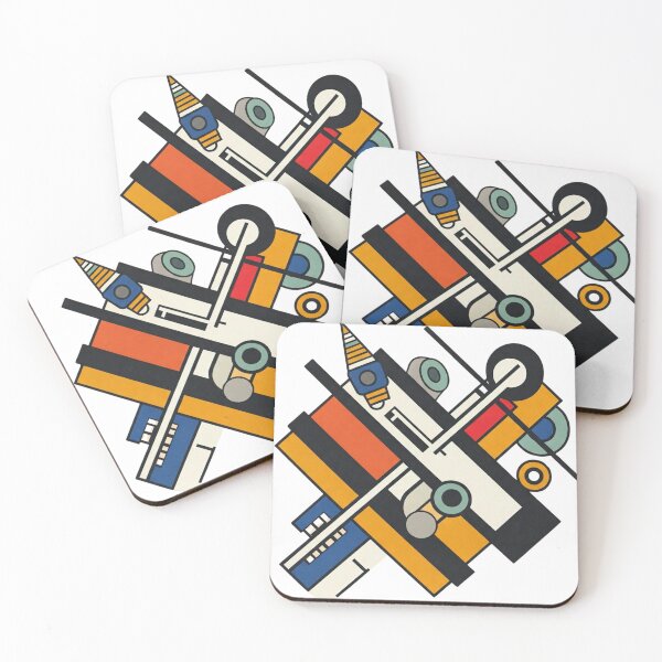 Item preview, Modern Cubist Energy – Fernand Léger Inspired Art designed and sold by TwoDotsStudio.