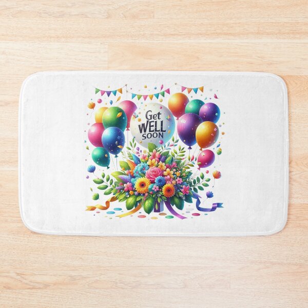 Item preview, Get Well Soon Flowers and Balloons designed and sold by purplesensation.