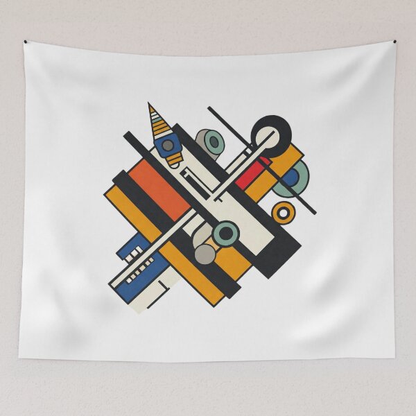 Item preview, Modern Cubist Energy – Fernand Léger Inspired Art designed and sold by TwoDotsStudio.