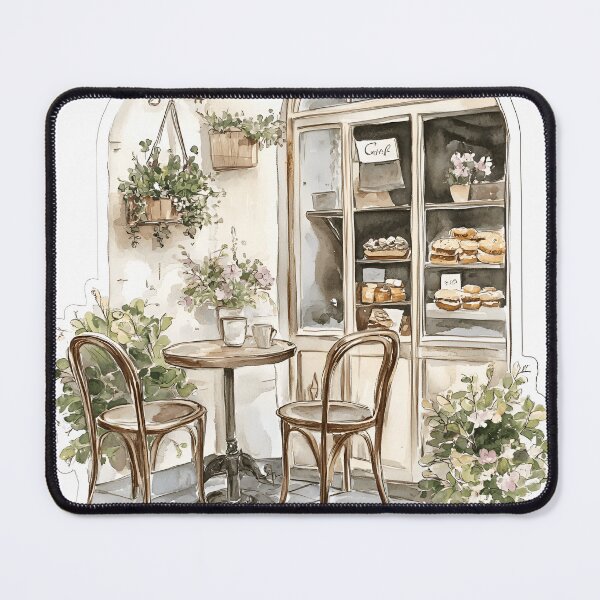 Item preview, Peaceful bakery shop sticker  designed and sold by P&U Fabric.