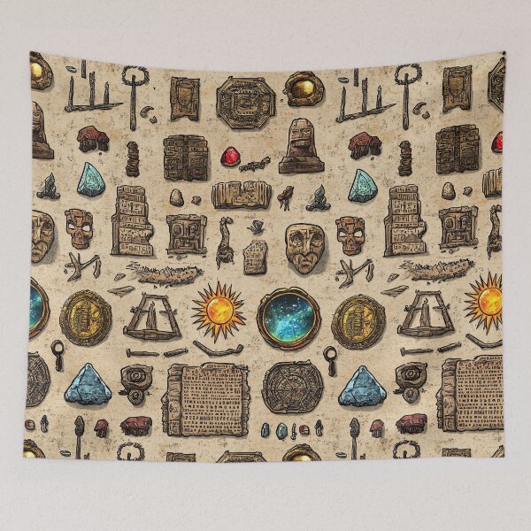 Item preview, Timeworn Objects and Spiritual Symbols in Illustration designed and sold by Piotrek0001.