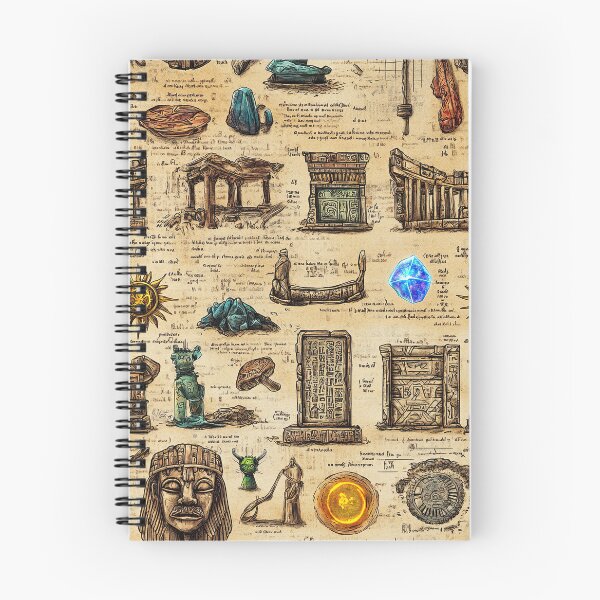 Item preview, Mysterious Symbols and Lost Icons on Parchment designed and sold by Piotrek0001.