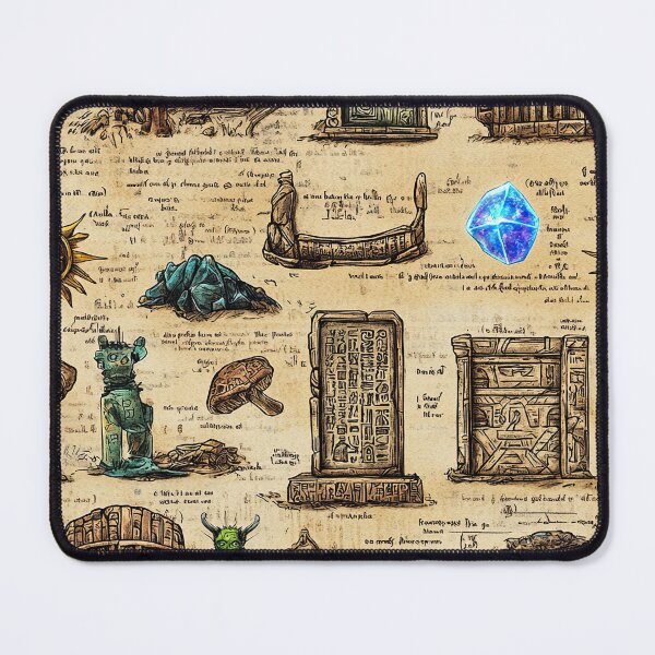 Item preview, Mysterious Symbols and Lost Icons on Parchment designed and sold by Piotrek0001.