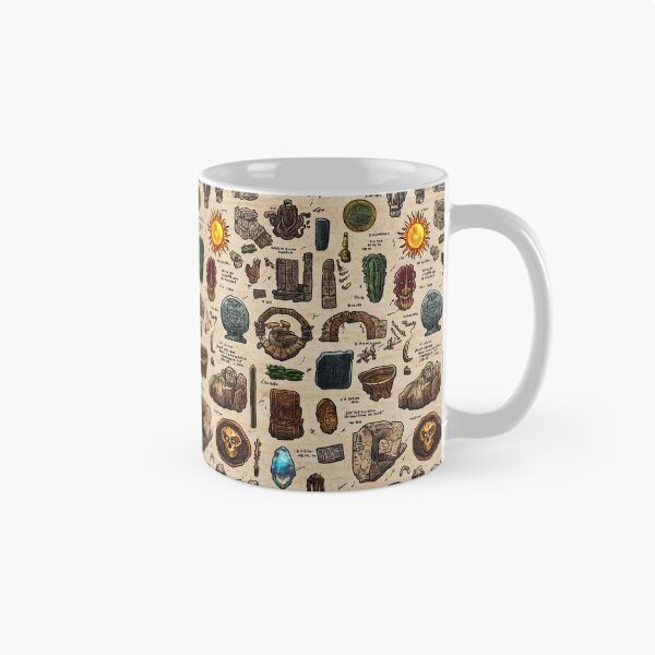Item preview, Ancient Energies Radiate from Artifacts on Scroll designed and sold by Piotrek0001.