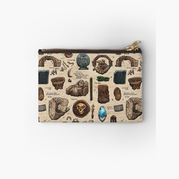 Item preview, Ancient Energies Radiate from Artifacts on Scroll designed and sold by Piotrek0001.