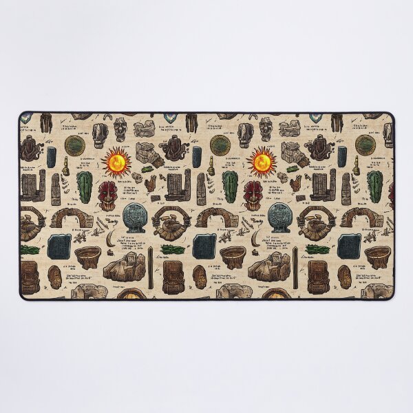 Item preview, Ancient Energies Radiate from Artifacts on Scroll designed and sold by Piotrek0001.