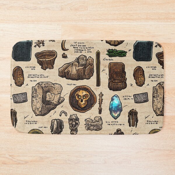 Item preview, Ancient Energies Radiate from Artifacts on Scroll designed and sold by Piotrek0001.
