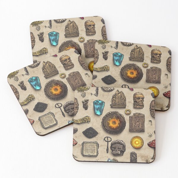 Item preview, Stylized Ancient Map of Relics and Wonders designed and sold by Piotrek0001.