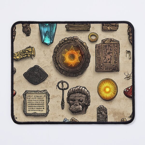 Item preview, Stylized Ancient Map of Relics and Wonders designed and sold by Piotrek0001.