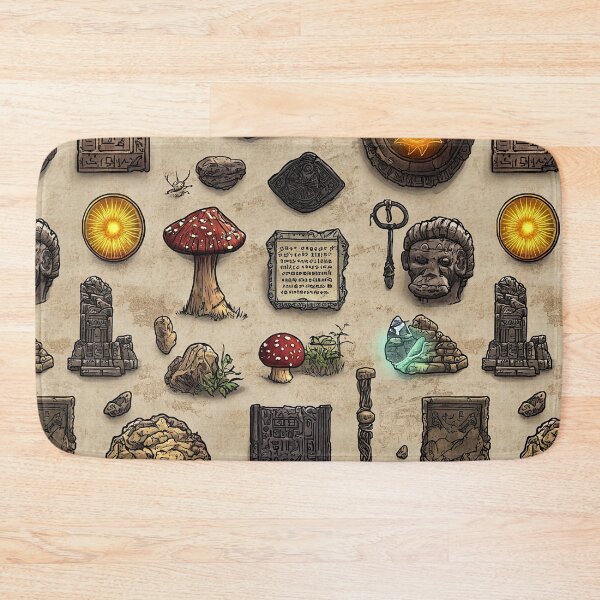 Item preview, Stylized Ancient Map of Relics and Wonders designed and sold by Piotrek0001.