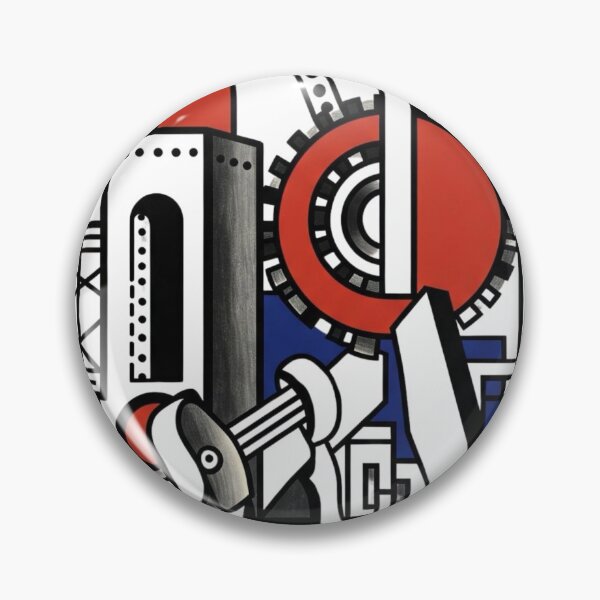 Item preview, Modern Cubist Energy – Fernand Léger Inspired Art designed and sold by TwoDotsStudio.