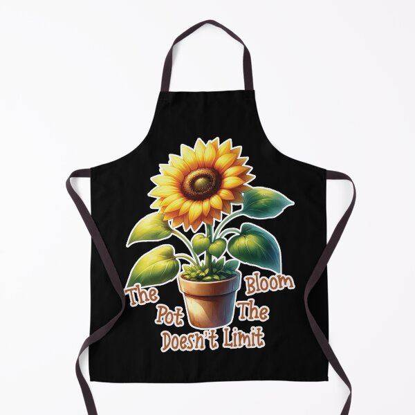Item preview, Unpot Your Potential – The Pot Doesn’t Limit the Bloom– Uplifting Sunflower Growth Spring Design designed and sold by Dantin.