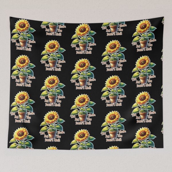 Item preview, Unpot Your Potential – The Pot Doesn’t Limit the Bloom– Uplifting Sunflower Growth Spring Design designed and sold by Dantin.