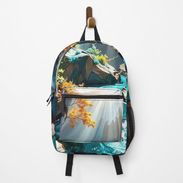Item preview, Radiant Sunbeams Over Fantasy River Canyon designed and sold by In Linear.