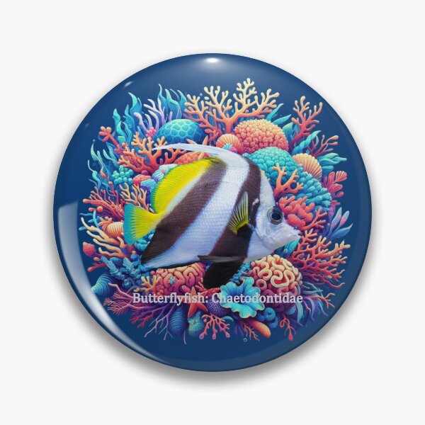 Item preview, Butterflyfish: Chaetodontidae designed and sold by The Digital Compass.
