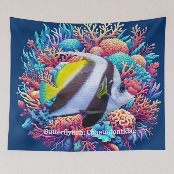 Item preview, Butterflyfish: Chaetodontidae designed and sold by The Digital Compass.