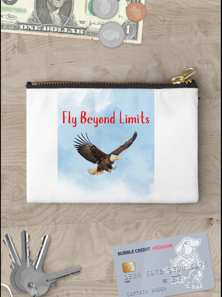 Thumbnail 3 of 4, Zipper Pouch, Fly Beyond Limits designed and sold by Zha-Zha Designs.