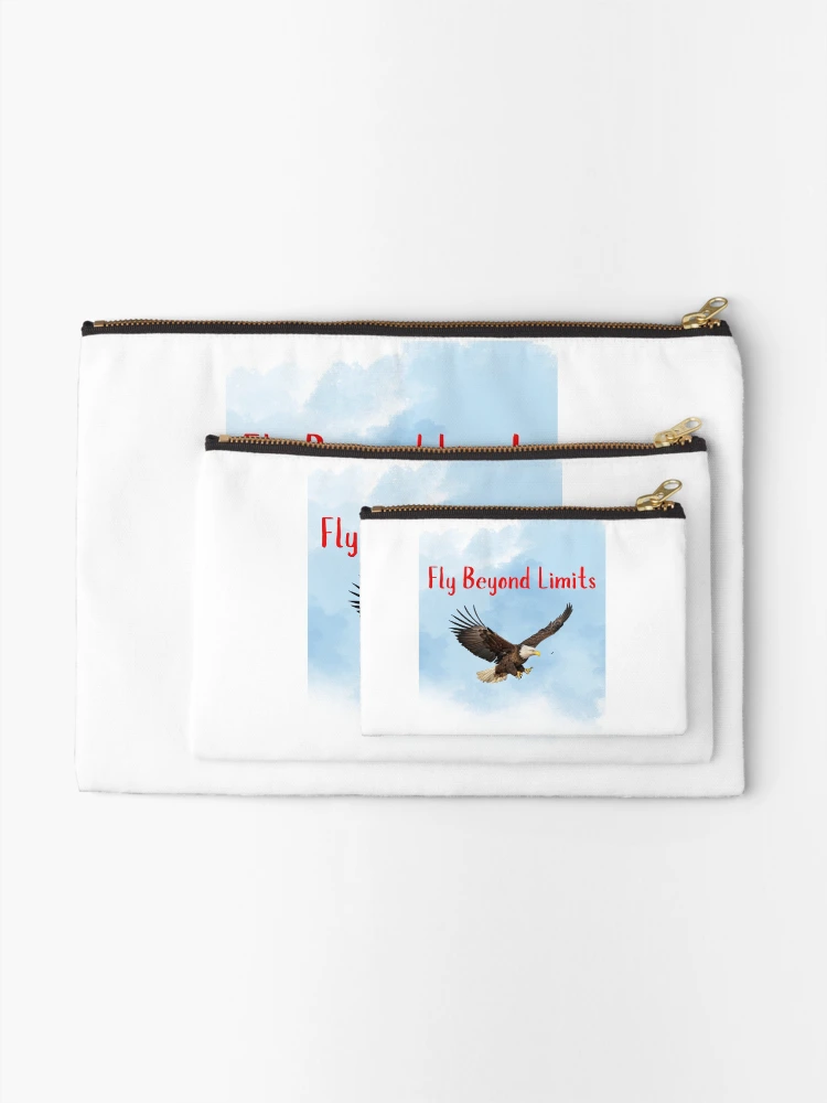 Thumbnail 2 of 4, Zipper Pouch, Fly Beyond Limits designed and sold by Zha-Zha Designs.