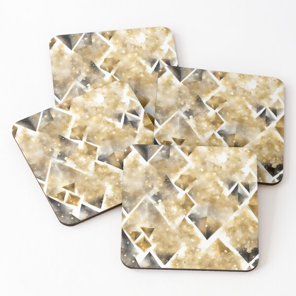 Item preview, Abstract Golden Gems designed and sold by CalmnessbyChoice.