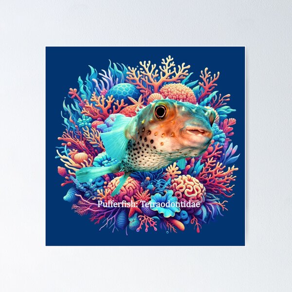 Item preview, Pufferfish: Tetraodontidae designed and sold by The Digital Compass.