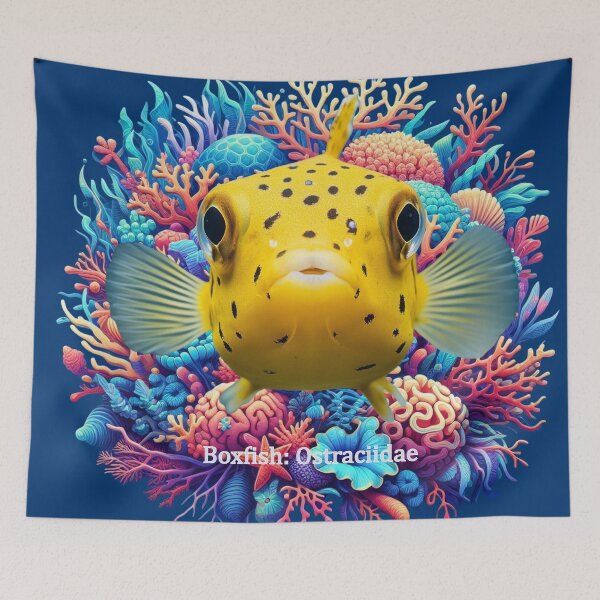 Item preview, Boxfish: Ostraciidae designed and sold by The Digital Compass.
