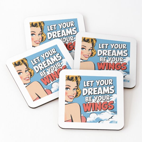 Item preview, Let your dreams be your wings, inspirational, strong, funnyfits70, Humor, Funny, retro, vintages, funny quotes, animal humor, designed and sold by FunnyFits70.