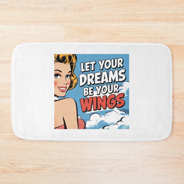 Item preview, Let your dreams be your wings, inspirational, strong, funnyfits70, Humor, Funny, retro, vintages, funny quotes, animal humor, designed and sold by FunnyFits70.