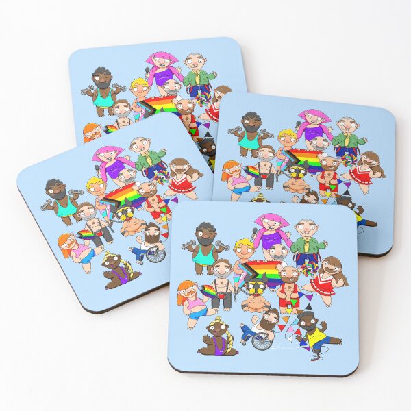 Item preview, LGBTQ+ Pride Parade  | Diverse Queer Characters Digital Art  designed and sold by Love, Burty X.