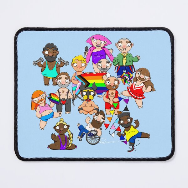 Item preview, LGBTQ+ Pride Parade  | Diverse Queer Characters Digital Art  designed and sold by Love Burty.