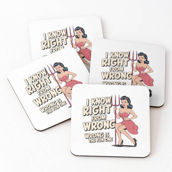 Item preview, wrong is fun, bad girl, sassy, funnyfits70, Humor, Funny, retro, vintages, funny quotes, animal humor, designed and sold by FunnyFits70.