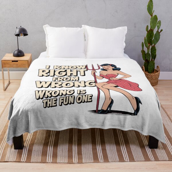 Item preview, wrong is fun, bad girl, sassy, funnyfits70, Humor, Funny, retro, vintages, funny quotes, animal humor, designed and sold by FunnyFits70.