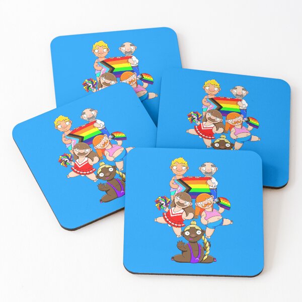 Item preview, Queer Pride March | Diverse LGBTQ Characters Digital Art Illustration designed and sold by Love Burty.
