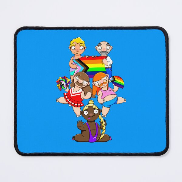 Item preview, Queer Pride March | Diverse LGBTQ Characters Digital Art Illustration designed and sold by Love Burty.