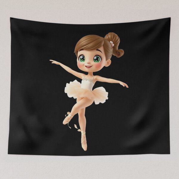 Item preview, Tiny dancer Ballerina Chibi - Adorable Dance Illustration designed and sold by latelierdechris.