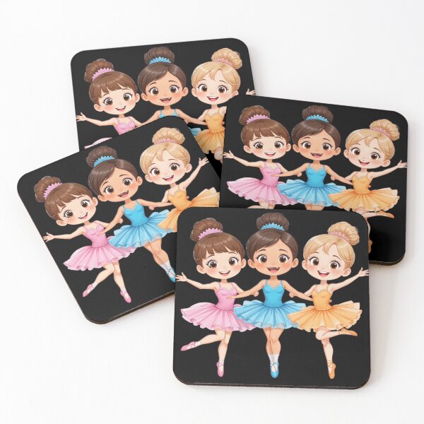 Item preview, Tiny dancer Ballerina Ballet Trio - Elegant & Colorful Dance designed and sold by latelierdechris.