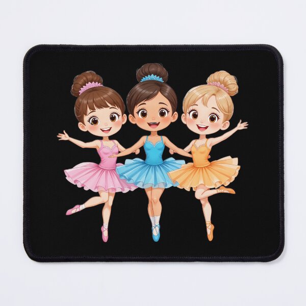 Item preview, Tiny dancer Ballerina Ballet Trio - Elegant & Colorful Dance designed and sold by latelierdechris.