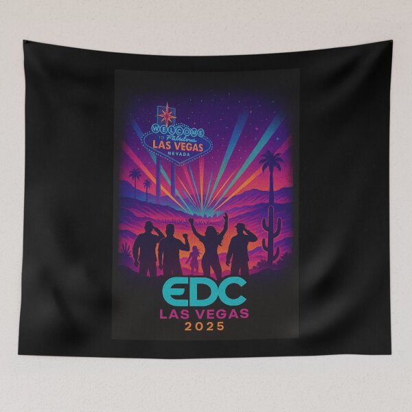 Item preview, EDC Las Vegas 2025 – Neon Festival Vibes   designed and sold by Fantsy-world.