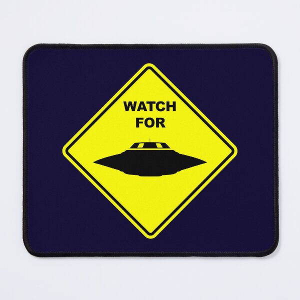 Item preview, UFO Flying Saucer Sportmodel Warning Sign designed and sold by Alien Invasion.