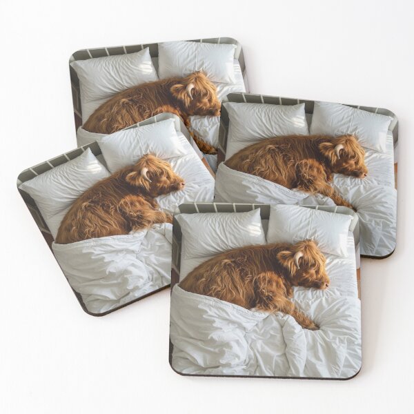 Item preview, Highland cow in bed  designed and sold by Md1982.