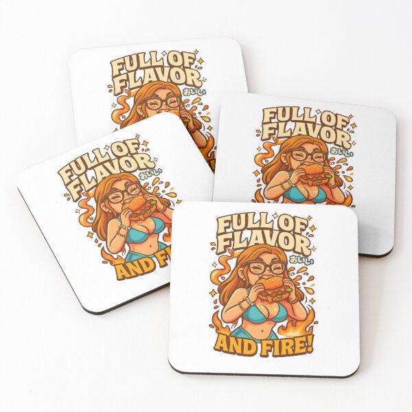 Item preview, Full of Flavor and Fire – Retro Hot Burger Girl Design designed and sold by Snackwear Apparel.