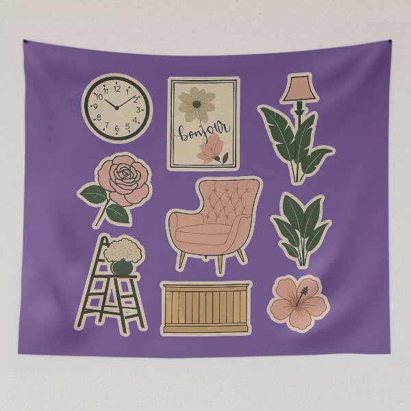 Item preview, Bonjour Classic Home & Floral Graphics designed and sold by zzz888.