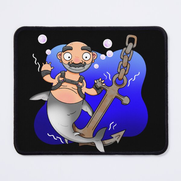 Item preview, Leather Shark Merman | Kinky Gay Fantasy Art designed and sold by Love Burty.