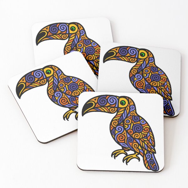 Item preview, Intricate toucan designed and sold by SpectrumShine.