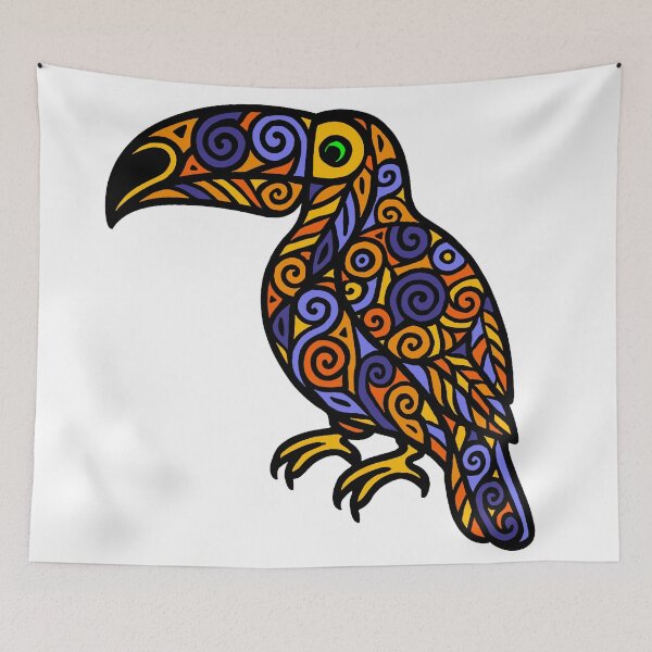Item preview, Intricate toucan designed and sold by SpectrumShine.
