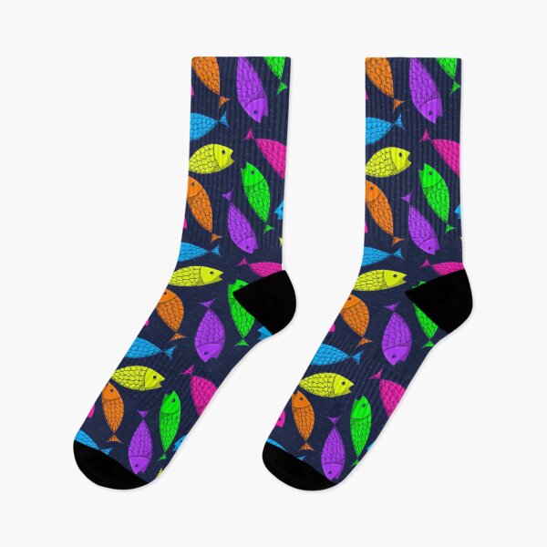 Item preview, Neon Fishes designed and sold by Scrabbly Doodles.