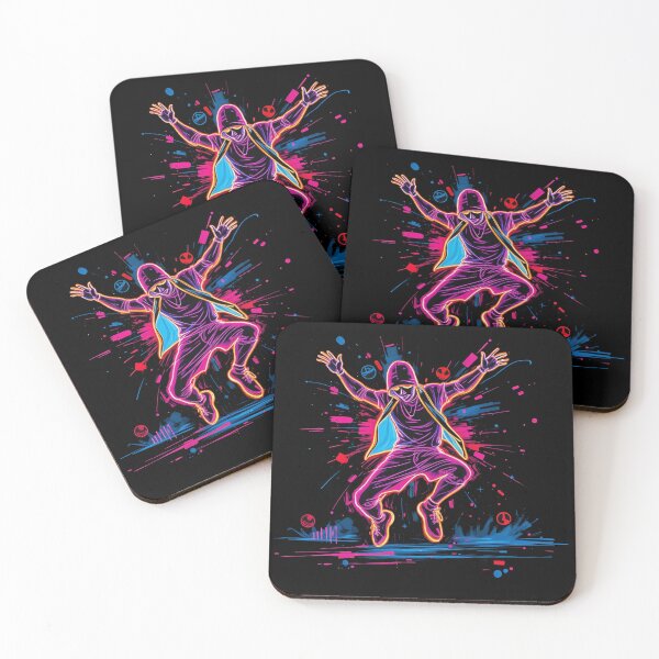Item preview, Street art Neon Street Dancer - Energetic Urban Art designed and sold by latelierdechris.