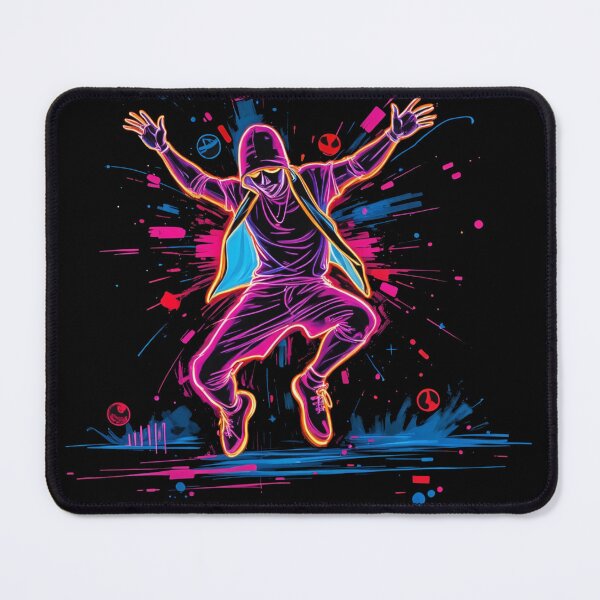 Item preview, Street art Neon Street Dancer - Energetic Urban Art designed and sold by latelierdechris.