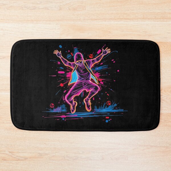 Item preview, Street art Neon Street Dancer - Energetic Urban Art designed and sold by latelierdechris.