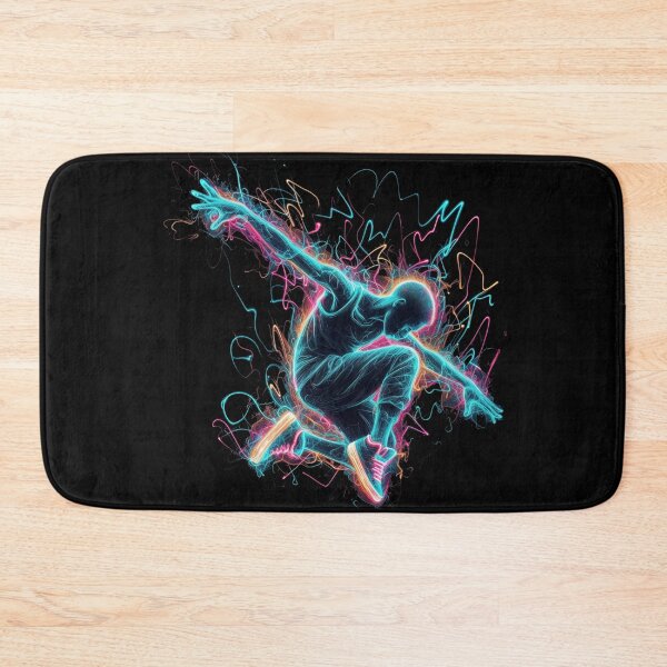 Item preview, Street art Neon Street Dancer - Energetic Urban Art designed and sold by latelierdechris.